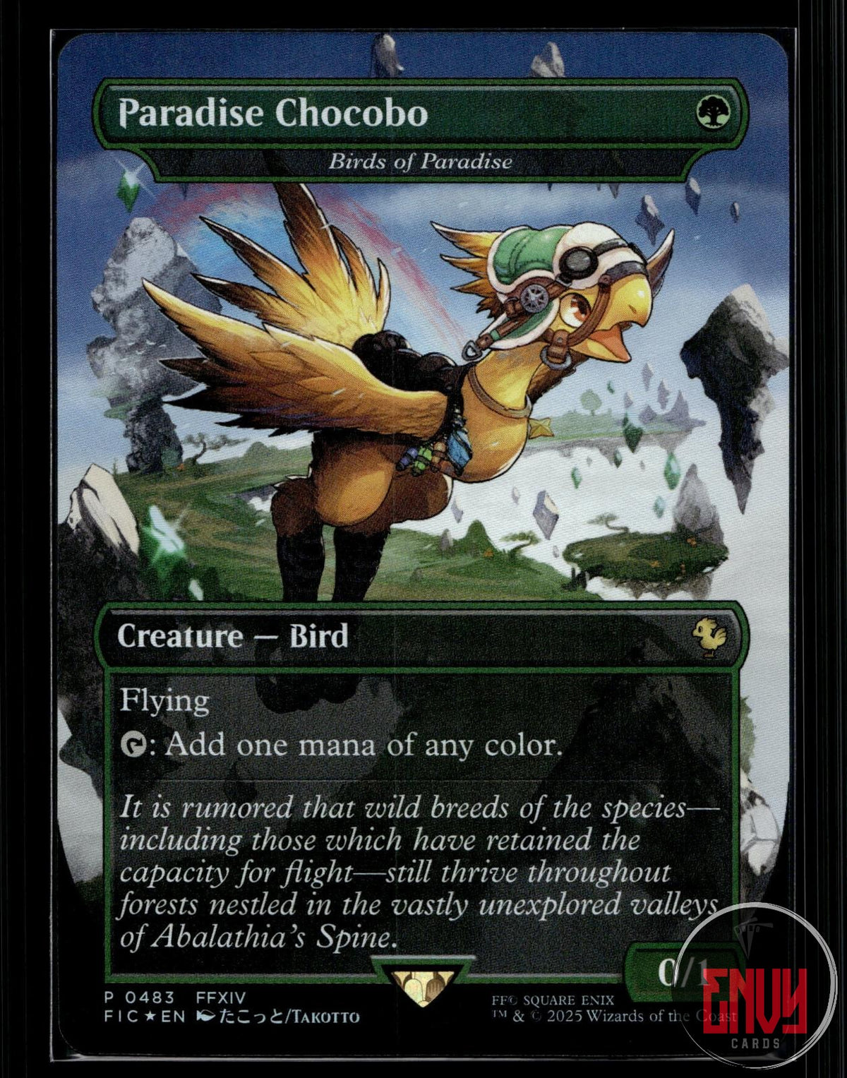 Paradise Chocobo - Birds of Paradise (Borderless) NM 483 FIC Foil