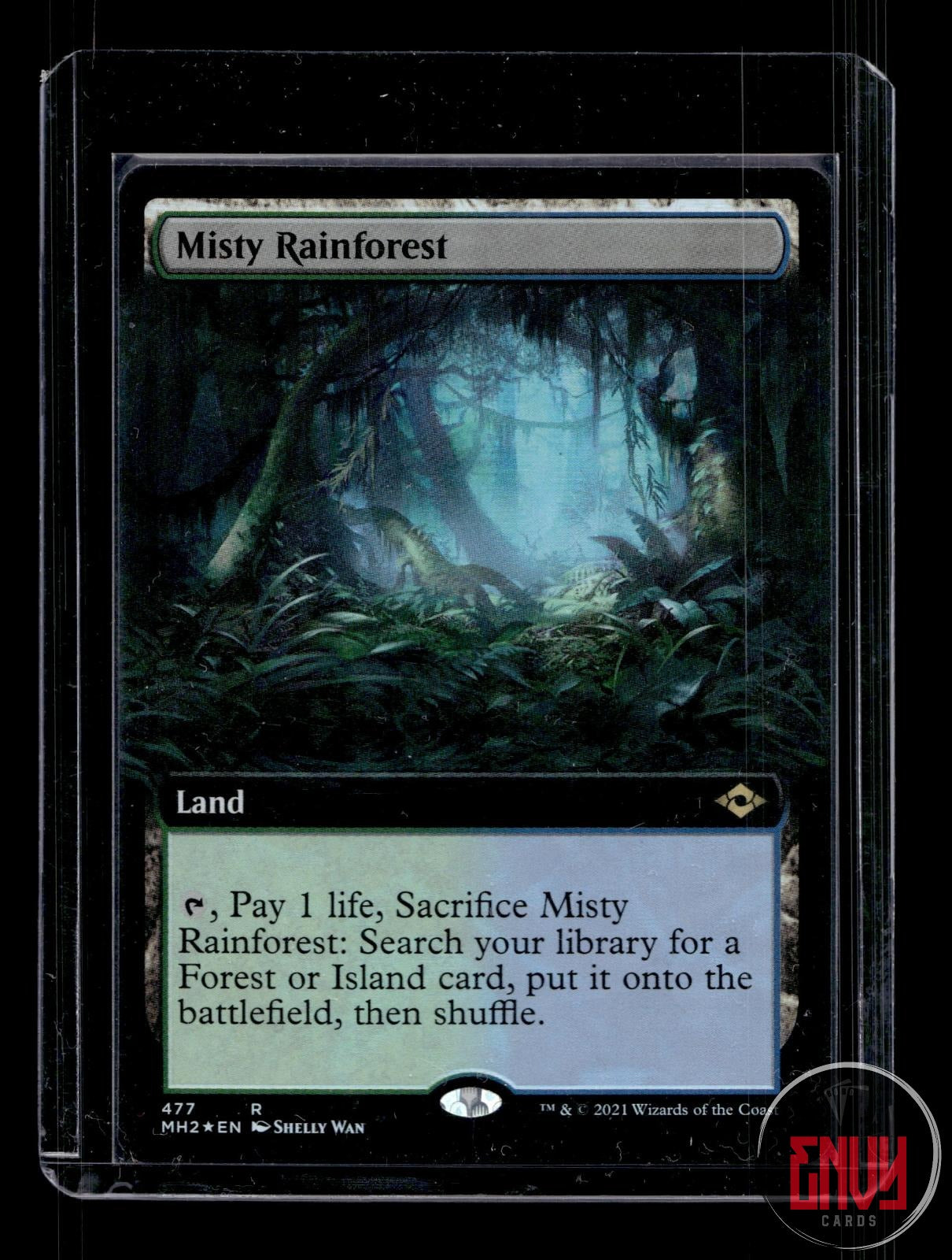 Misty Rainforest (Extended Art) LP 477 Modern Horizons 2 MTG Foil