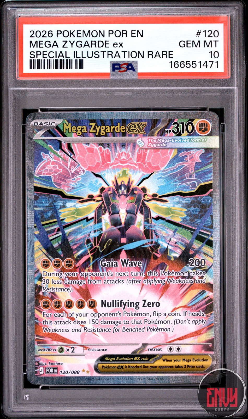 Mega Zygarde EX 120 Special Illustration Rare Pokemon PSA 10