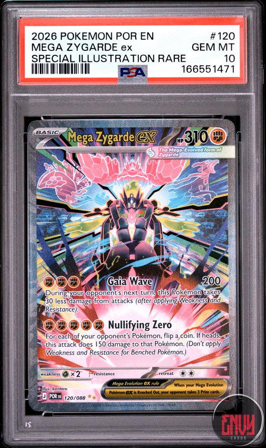 Mega Zygarde EX 120 Special Illustration Rare Pokemon PSA 10