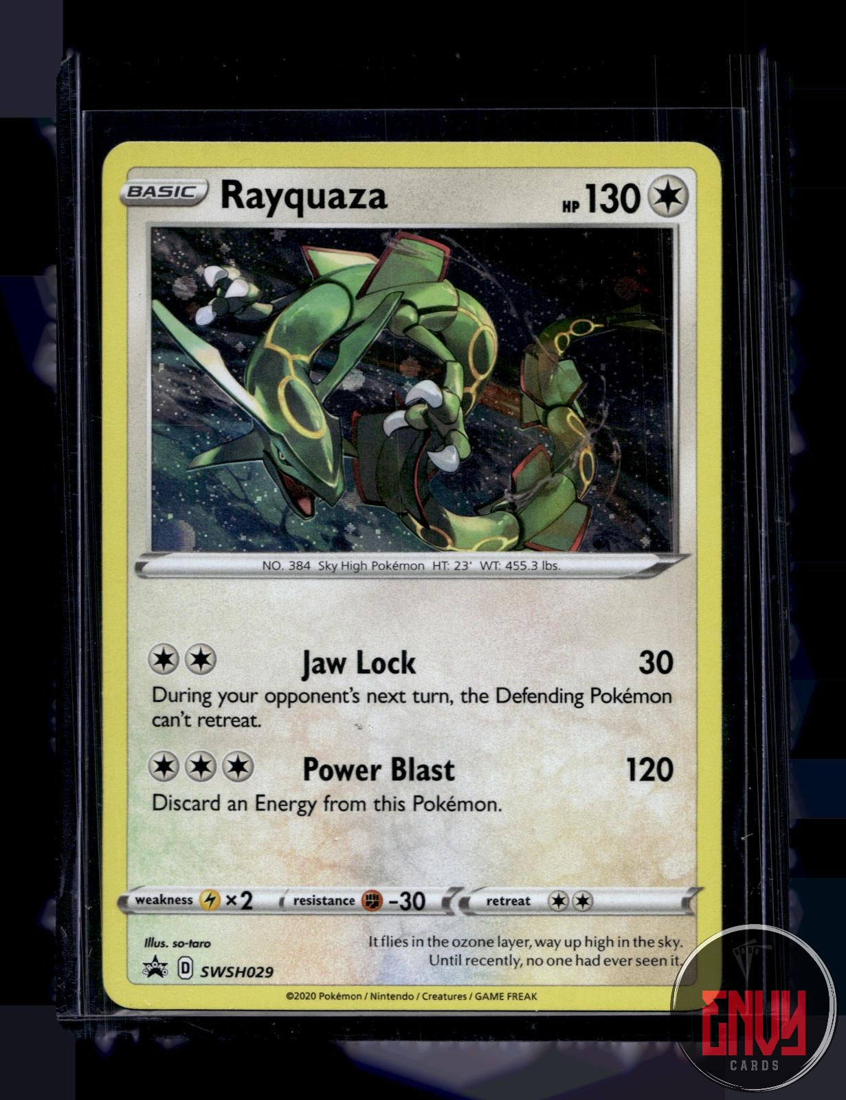 Rayquaza Near Mint SWSH029 Promo Sword & Shield Promo Pokemon Holo