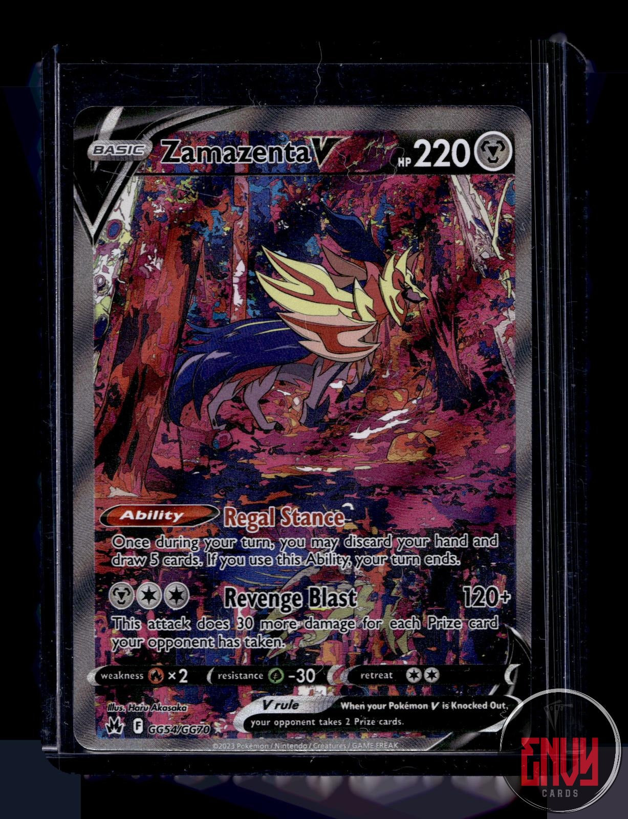 Zamazenta V NM GG54/GG70 V Rare Crown Zenith Galarian Gallery Pokemon Holo
