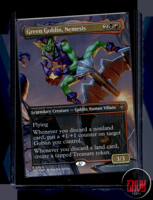 Green Goblin, Nemesis (Borderless) NM 23 Marvel's Spider-Man: Eternal-Legal Foil