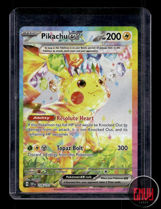 Pikachu ex Near Mint 238/191 Special Illustration Rare Surging Sparks Pokemon