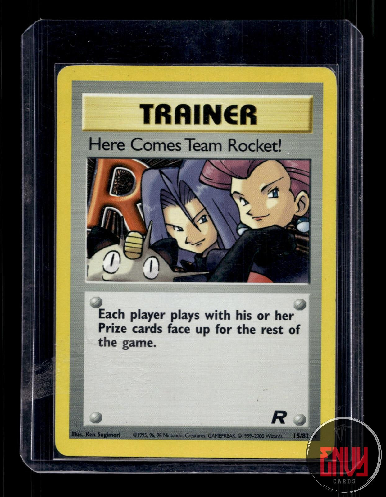 Here Comes Team Rocket! MP 15/82 Rare Team Rocket Pokemon Unlimited Holo