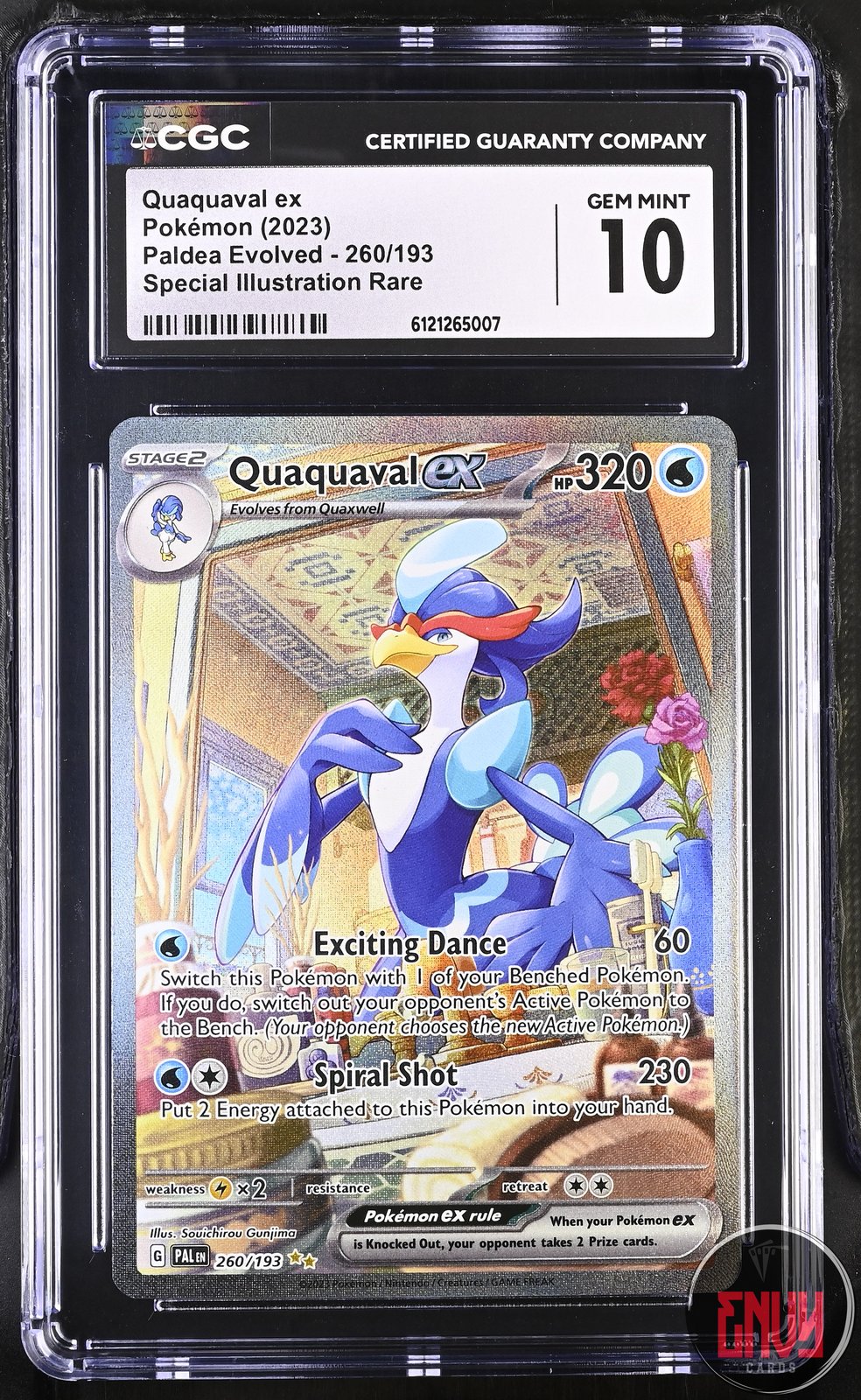 Quaquaval EX 260/193 Special Illustration Rare Pokemon CGC 10 Gem Mint
