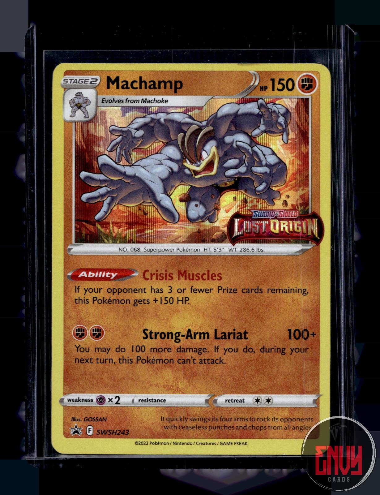 Machamp (Prerelease) Near Mint SWSH243 Promo Sword & Shield Promo Pokemon Holo