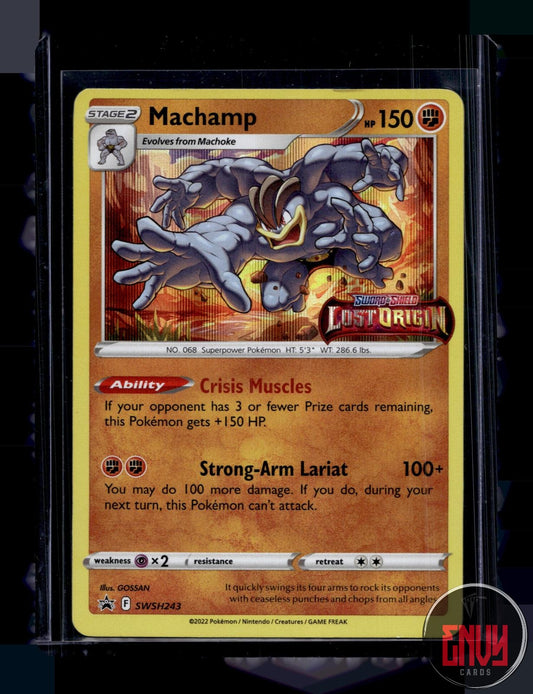 Machamp (Prerelease) Near Mint SWSH243 Promo Sword & Shield Promo Pokemon Holo