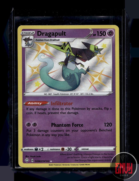 Dragapult NM SV062/SV122 Shiny Rare Shining Fates Shiny Vault Pokemon Holo