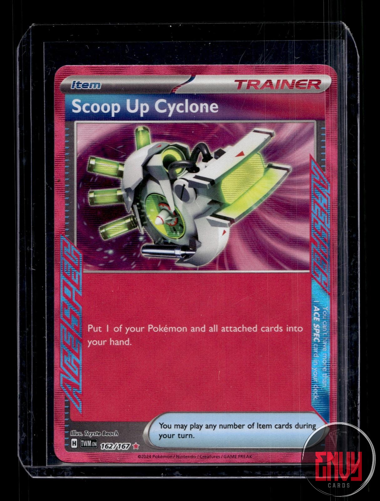 Scoop Up Cyclone NM 162/167 ACE SPEC Rare Twilight Masquerade Pokemon Holo