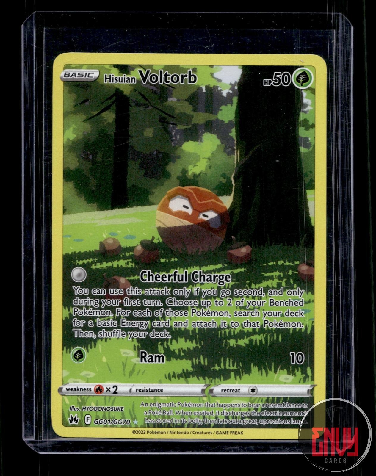 Hisuian Voltorb NM GG01/GG70 Crown Zenith Galarian Gallery Pokemon Holo