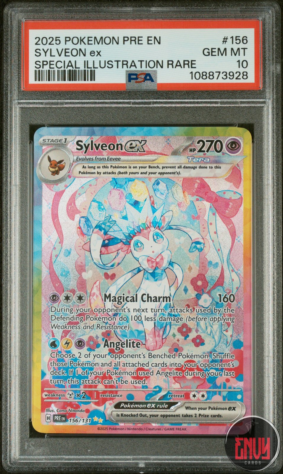 Sylveon EX 156/131 Special Illustration Rare Prismatic Evolutions Pokemon PSA 10