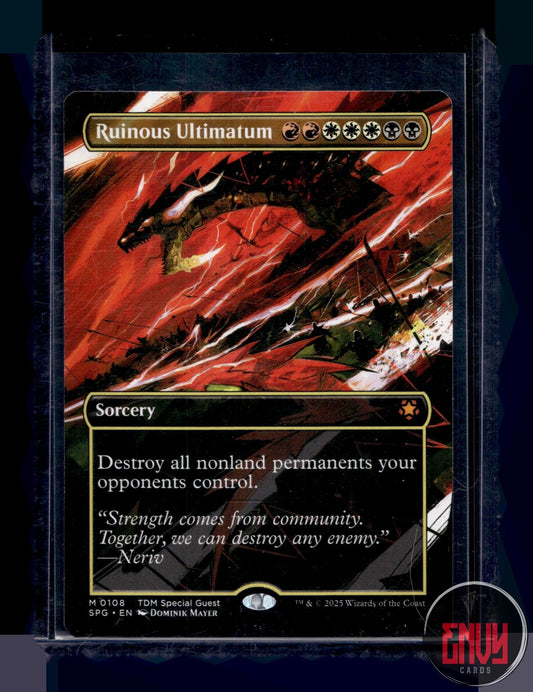 Ruinous Ultimatum (Borderless) LP 108 Mythic Special Guests Magic: The Gathering
