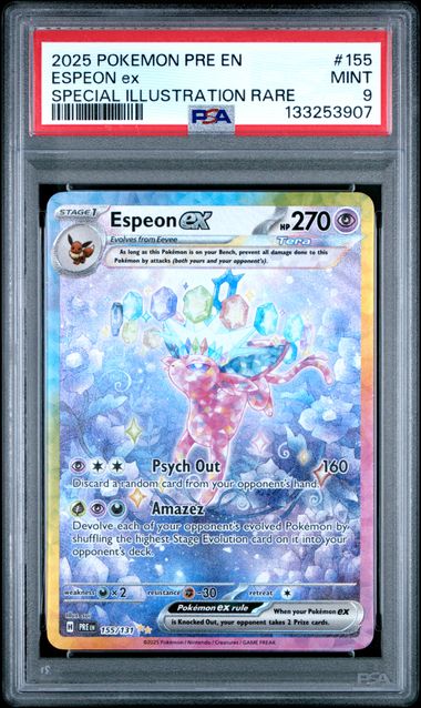 Espeon ex SIR Prismatic Evolutions 155/131 PSA 9