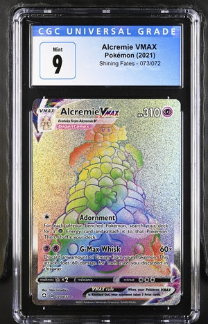Alcremie VMAX Rainbow Shining Fates 073/072 CGC 9 Blue Label