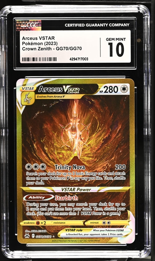 Arceus VSTAR SIR Crown Zenith GG70/GG70 CGC 10