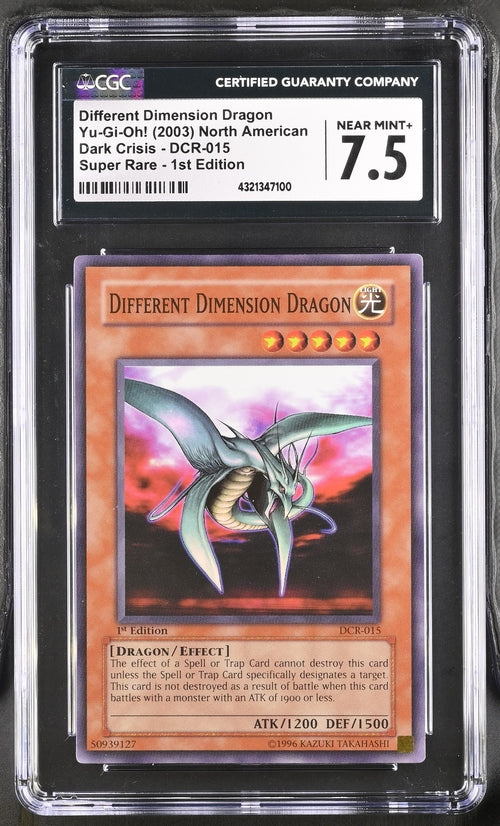 Different Dimension Dragon Super Rare 1st edition CGC 7.5