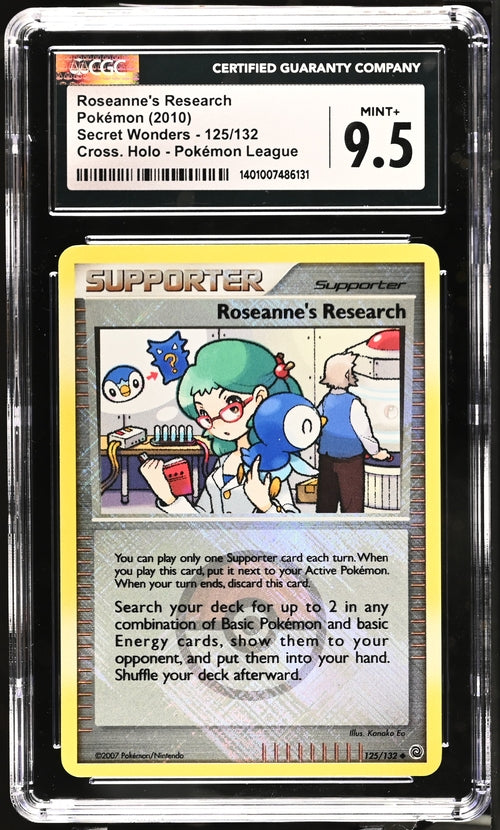 Roseanne's Backup Crossholo Pokemon League 125/132 CGC 9.5