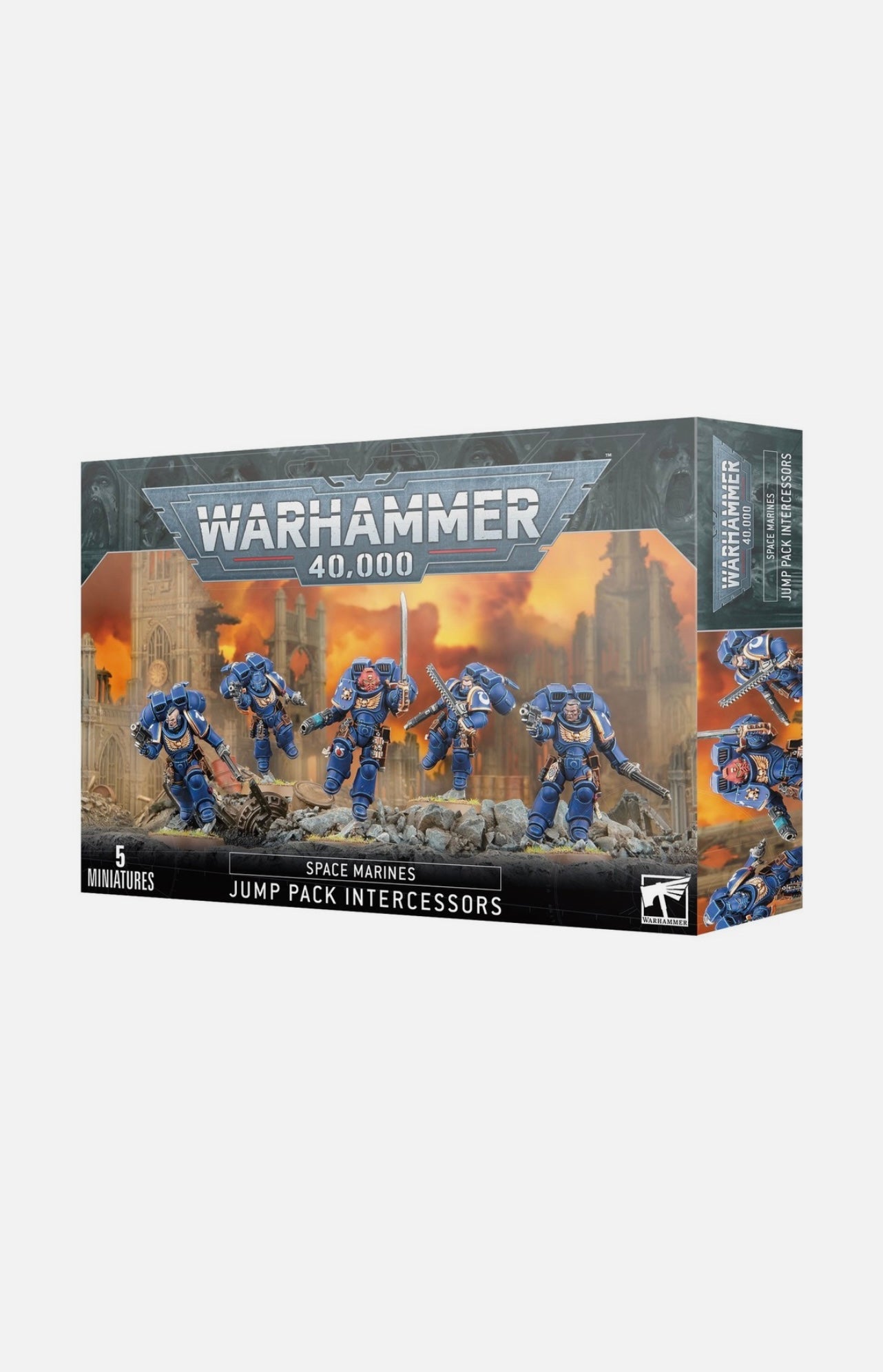 Space Marines: Assault Intercessors with jump packs