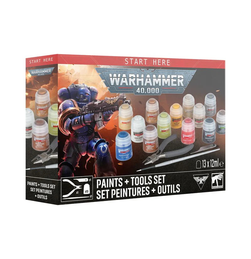 40K Paints+Tools Set+Set Peintures+Outils