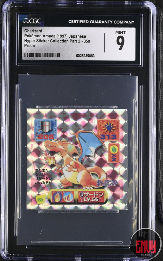 Charizard 359 Prism Pokemon Amada Japanese CGC 9 Mint