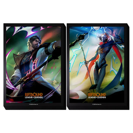 RIFTBOUND: LEAGUE OF LEGENDS TCG VENDETTA JAYCE VS VIKTOR ART SLEEVES 100CT