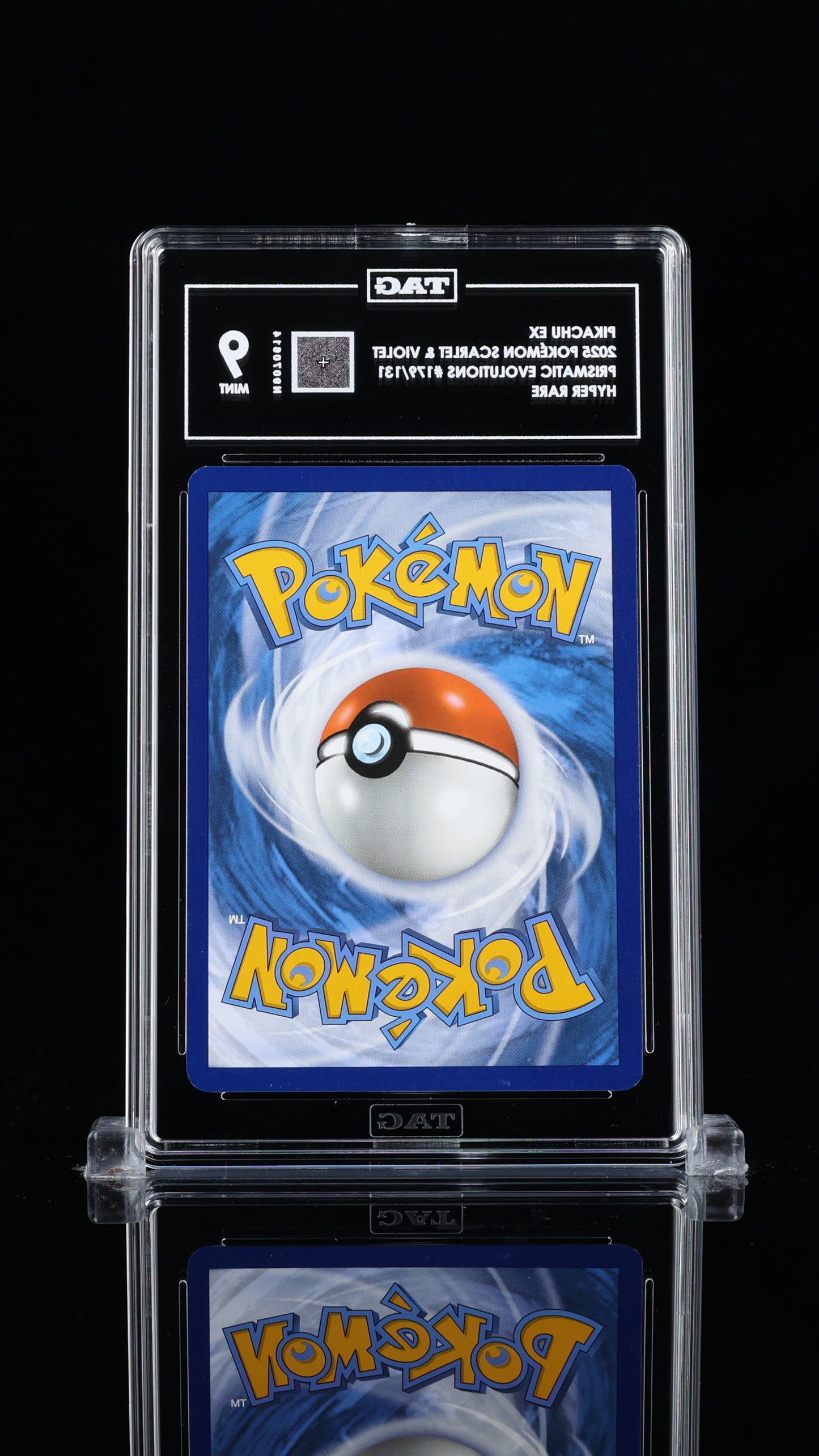 Pikachu EX HR Gold Prismatic Evolutions 179/131 TAG 9