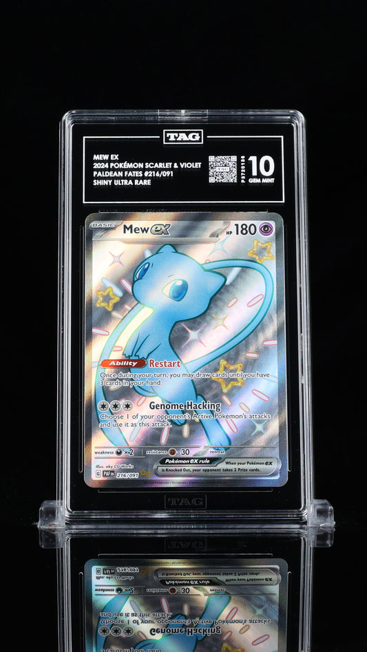Mew EX SUR Paldean Fates 216/091 TAG 10