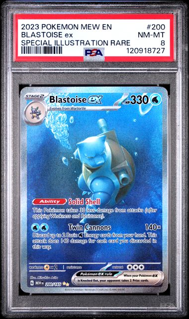 Blastoise ex SIR S&V 151 200/165 PSA 8