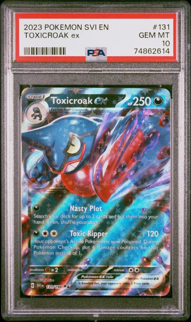 Toxicroak EX S&V Base Set 131/198 PSA 10