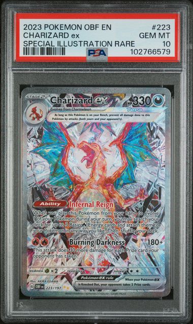 Charizard EX SIR Obsidian Flames 223/197 PSA 10