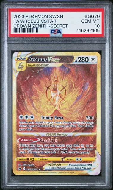 Arceus VSTAR Gold Crown Zenith GG70/GG70 PSA 10