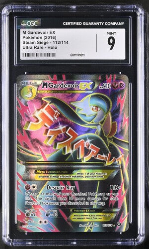 M Gardevoir EX UR FA Steam Siege 112/114 CGC 9