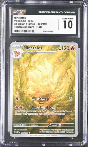Ninetales IR Obsidian Flames 199/197 CGC 10