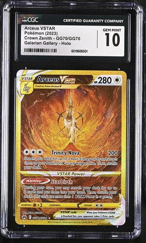 Arceus VSTAR Gold Crown Zenith GG70/GG70 CGC 10