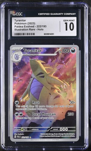 Tyranitar IR Paldea Evolved 222/193 CGC 10