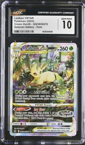 Leafeon VSTAR TG Crown Zenith GG35/GG70 CGC 10