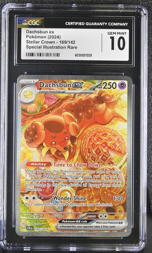 Dachsbun EX SIR Stellar Crown 169/142 CGC 10