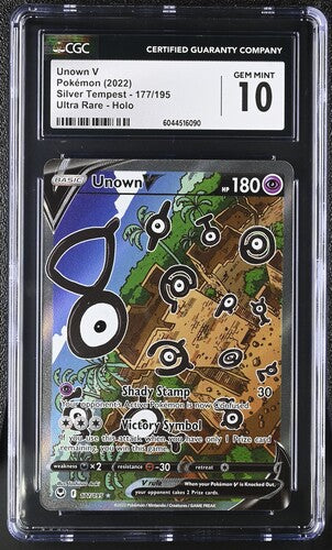 Unown V UR Silver Tempest 177/195 CGC 10