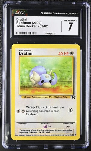 Dratini Non Holo Team Rocket 53/82 CGC 7