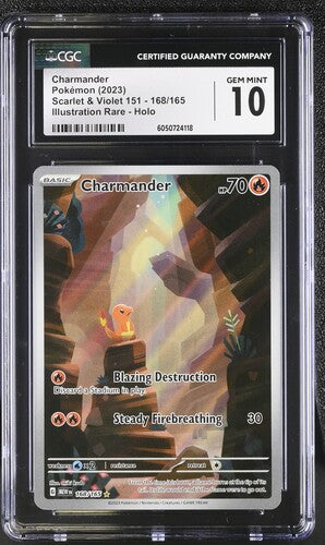 Charmander IR S&V 151 168/165 CGC 10