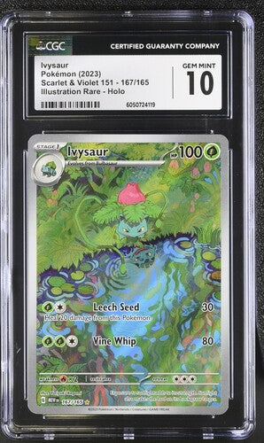 Ivysaur IR S&V 151 167/165 CGC 10