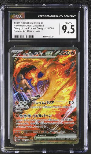 Team Rocket's Moltres Glory of the Rocket Gang 124/098 Japanese CGC 9.5