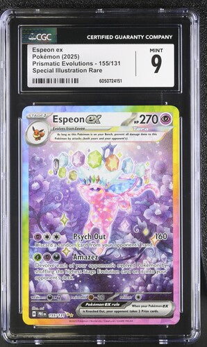 Espeon ex SIR Prismatic Evolutions 155/131 CGC 9