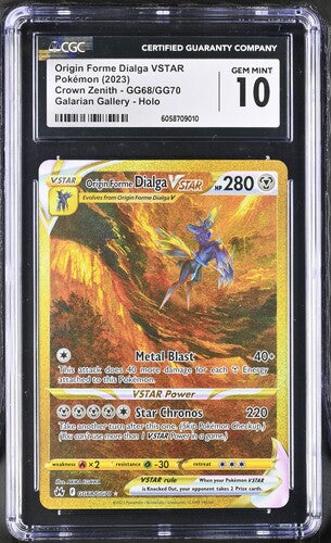 Origin Forme Dialga VSTAR GOLD GG68/GG70 CGC 10