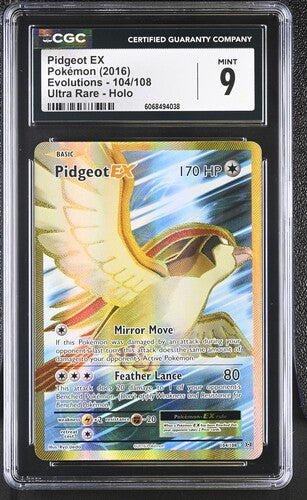Pidgeot EX UR XY Evolutions 104/108 CGC 9