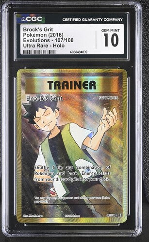 Brock's Grit UR XY Evolution 107/108 CGC 10