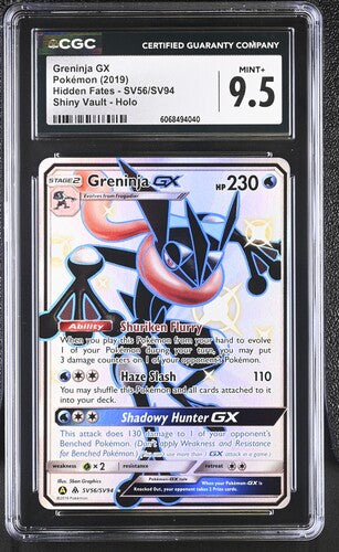 Greninja GX SV Hidden Fates SV56/SV94 CGC 9.5