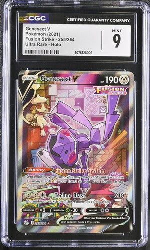 Genesect V IR Fusion Strike 255/264 CGC 9