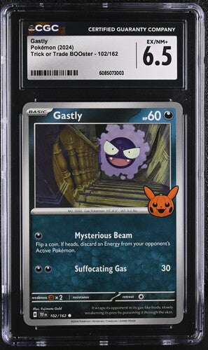 Gastly Trick or Trde BOOster 102/162 CGC 6.5